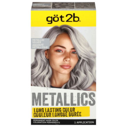 Got2b Metallics Permanent Hair Color, Metallic Silver, M71