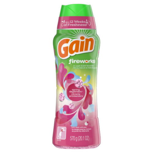 Gain Fireworks Fireworks Laundry Scent Booster Beads, Spring Daydream, 20.1 fl oz, HE Compatible