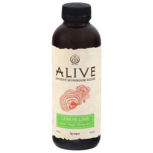 GT's Alive Lemon Lime Ancient Mushroom Elixir