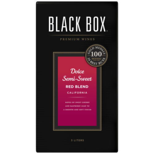 Black Box Dolce Semi-Sweet Red Blend Wine 3L