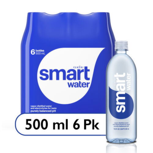 smartwater Vapor Distilled Premium Water Bottles