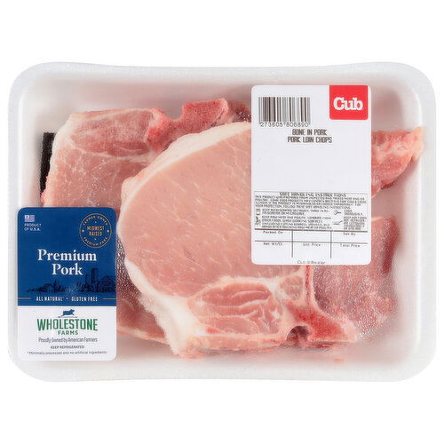 Cub Pork Loin Chops Bone In Pork