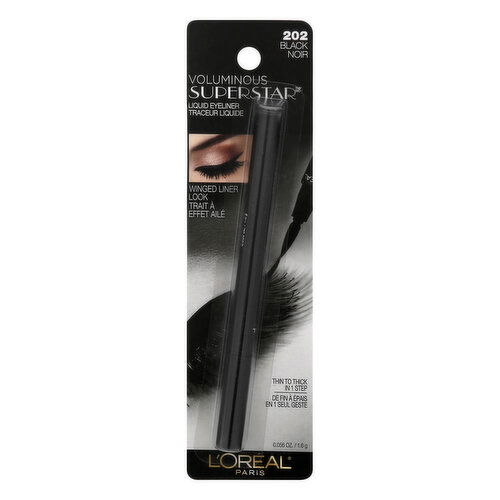 L'Oreal Voluminous Superstar Liquid Eyeliner, Black 202