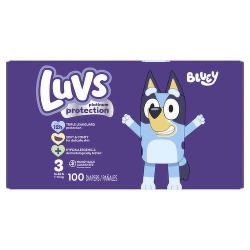 Luvs Platinum Protection Platinum Protection Baby Diapers, Size 3