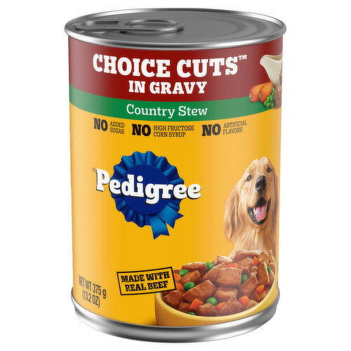 Pedigree Food for Dogs, Country Stew, Choice Cuts in Gravy