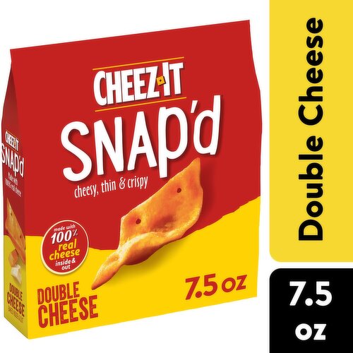 Cheez-It Snap'd Cheese Cracker Chips, Double Cheese