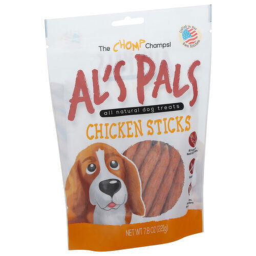 Al's Pals Dog Treats, All Natural, Chicken Sticks