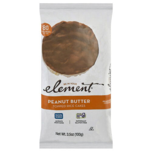 Element Rice Cakes, Peanut Butter Topped