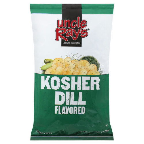 Uncle Ray's Potato Chips, Kosher Dill Flavored