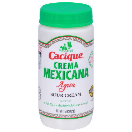 Cacique Cacique Sour Cream, Crema Mexicana Agria