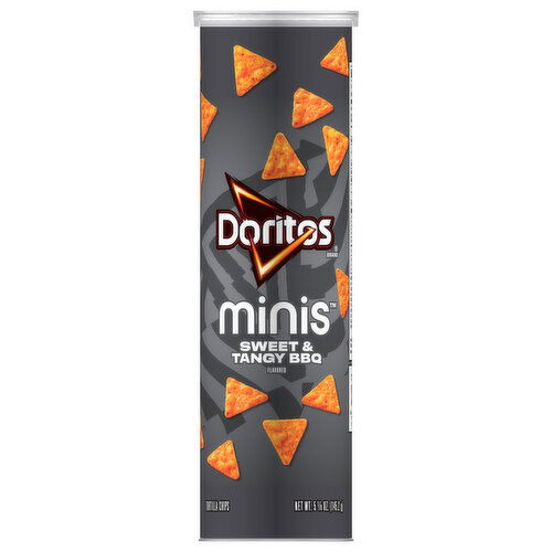Doritos Tortilla Chips, Sweet & Tangy BBQ Flavored, Minis