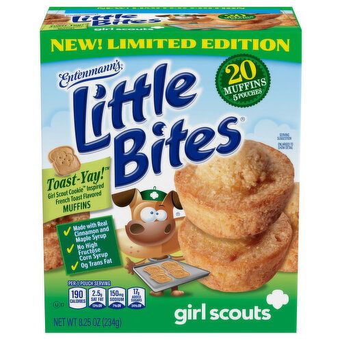 Entenmann's Little Bites Muffins, French Toast Flavor, Girl Scouts