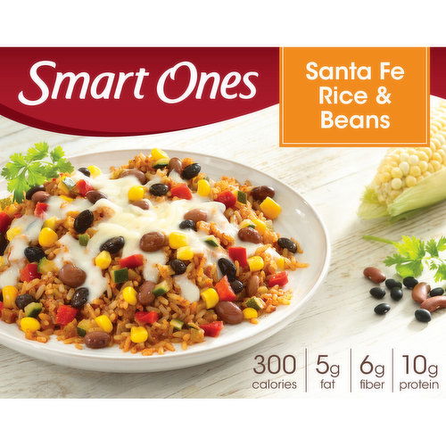 Smart Ones Santa Fe Rice & Beans with Zucchini, Zesty Green Chile Sour Cream Sauce & Mozzarella Cheese Frozen Meal