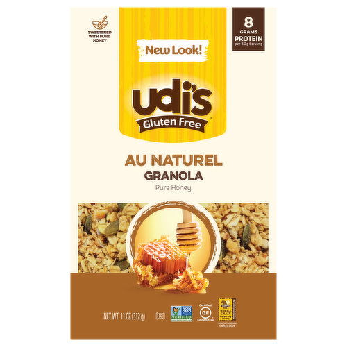 Udi's Granola, Gluten Free, Pure Honey, Au Naturel