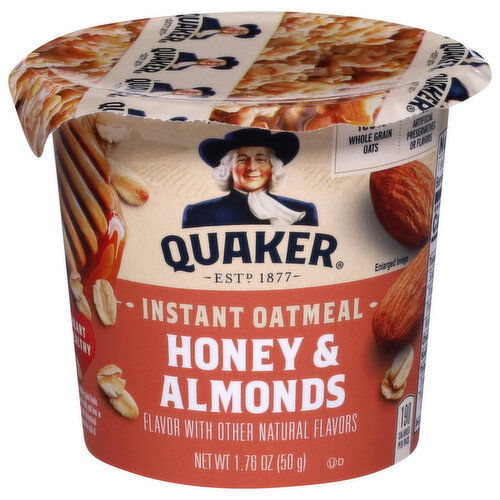 Quaker Oats Honey & Almonds Instant Oatmeal