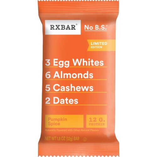 Rxbar Protein Bar, Pumpkin Spice