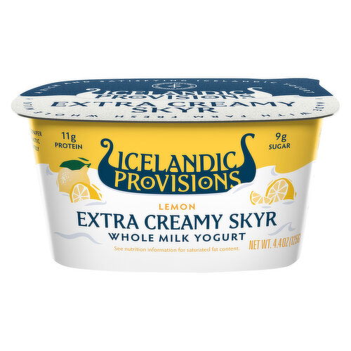 Icelandic Provisions Skyr, Lemon, Extra Creamy