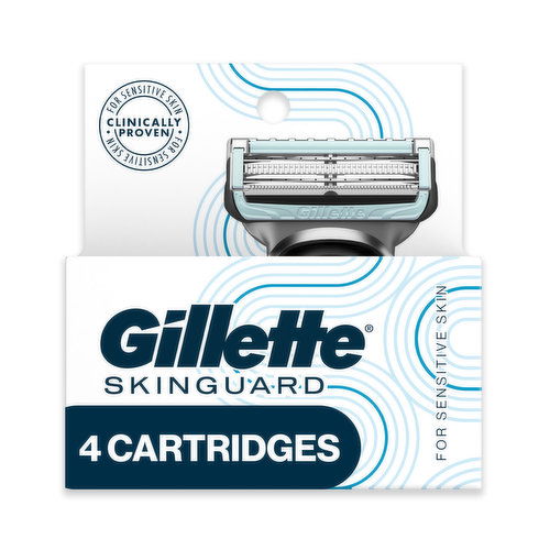 Gillette SkinGuard Men's Razor Blades, 4 Blade Refills