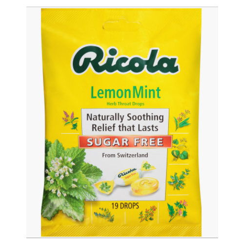 Ricola  Sugar Free Lemon Mint Herb Throat Drops