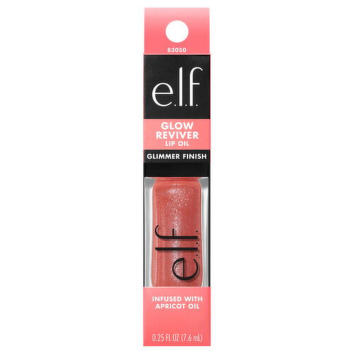 e.l.f. Lip Oil, Glow Reviver, Glimmer Finish, Princess Cut