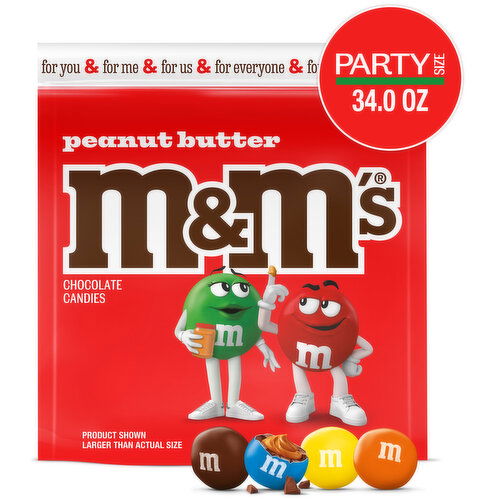 M&M'S M&M'S Peanut Butter Milk Chocolate Candy 34 oz Bag