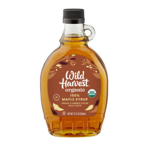 Wild Harvest Maple Syrup, Organic, 100% Pure