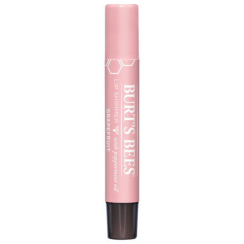 Burt's Bees Lip Shimmer, with Peppermint Oil, Grapefruit