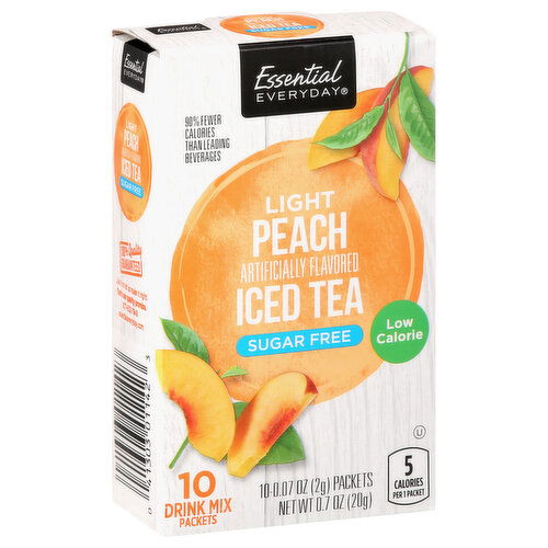 Essential Everyday Drink Mix, Sugar Free, Peach Iced Tea, Light