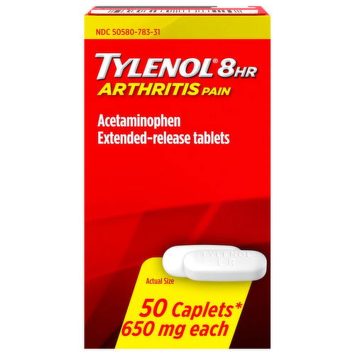 Tylenol 8HR Arthritis Pain, 650 mg, Caplets