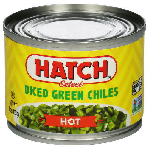 Hatch Select Green Chiles, Diced, Hot