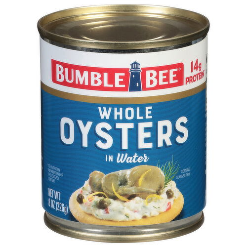 Bumble Bee Oyster, Shucked, Whole