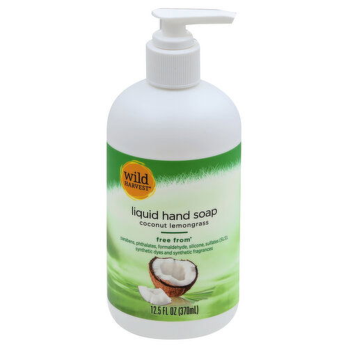 Wild Harvest Hand Soap, Liquid, Coconut Lemongrass