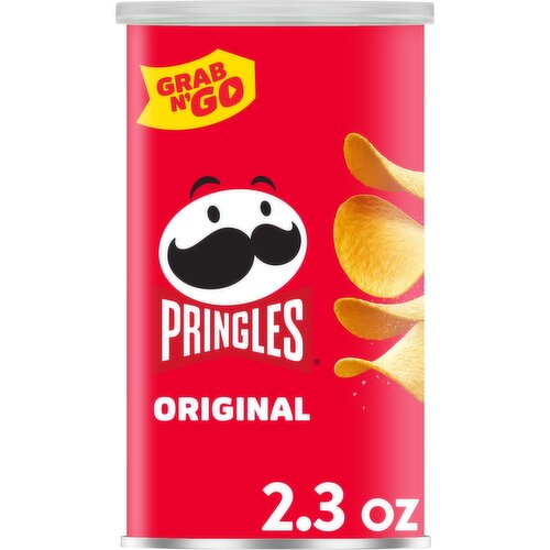 Pringles Potato Crisps Chips, Original, Grab N' Go