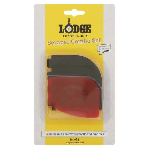 Lodge Cast Iron Scraper Combo Set