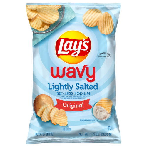 Lay's Wavy Lightly Salted Original Potato Chips