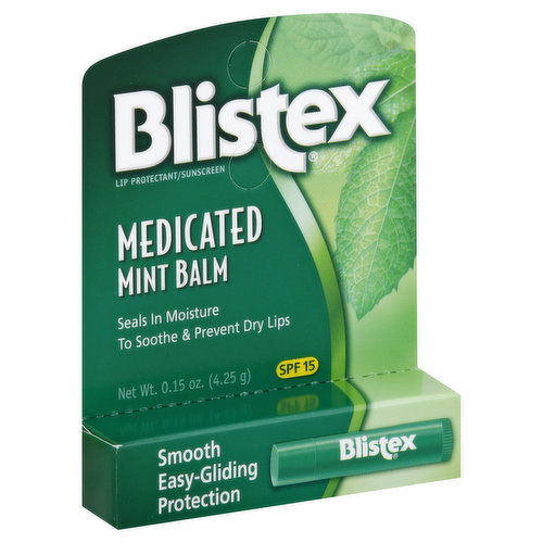 Blistex Lip Protectant/Sunscreen, Medicated, Mint Balm, SPF 15