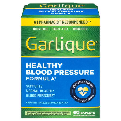 Garlique Blood Pressure Formula, Caplets