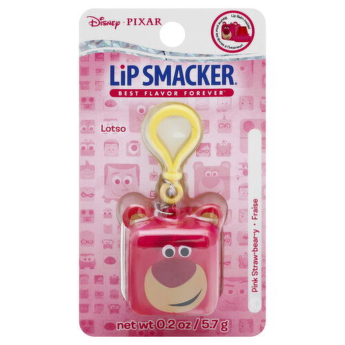 Lip Smacker Lip Balm, Strawberry, Pink, Lotso