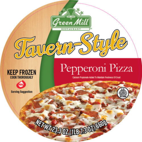 Green Mill Tavern Pepperoni Pizza