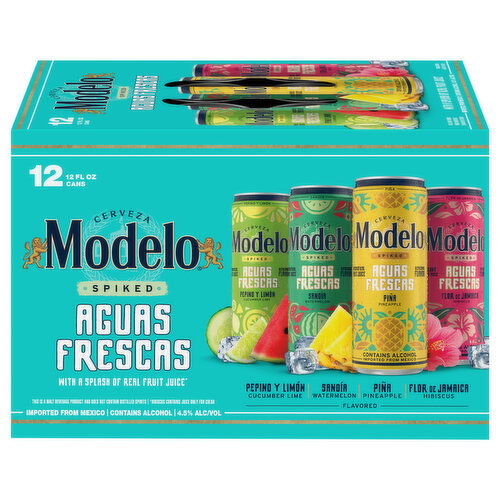 Modelo Aguas Frescas Beer, Spiked, Assorted