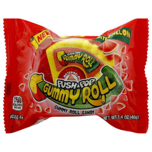 Push Pop Gummy Roll, Watermelon