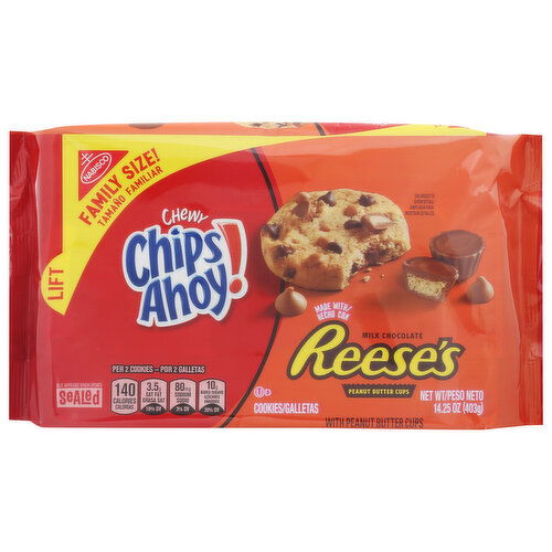 Chips Ahoy! Cookies, with Peanut Butter Cups, Reese's, Chewy, Family Size