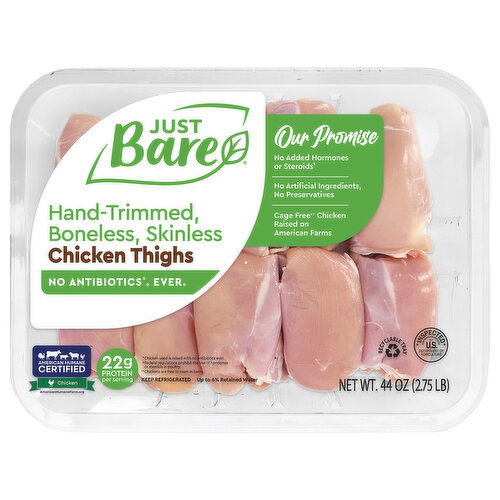 Just Bare Chicken Thighs, Natural