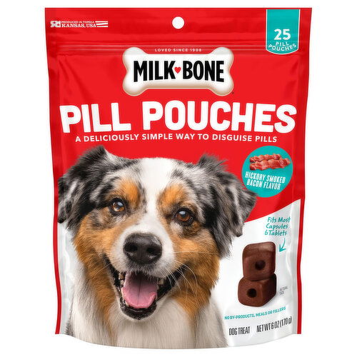 Milk-Bone Pill Pouches Hickory Smoked Bacon Flavor Dog Treat
