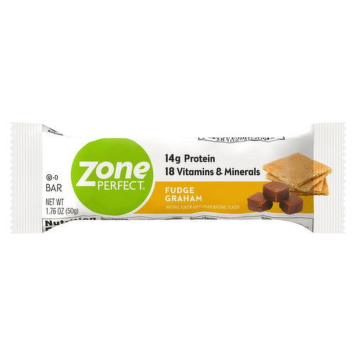 Zone Perfect Nutrition Bar, Fudge Graham