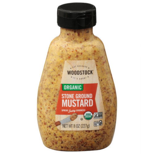 Woodstock Mustard, Organic, Stone Ground