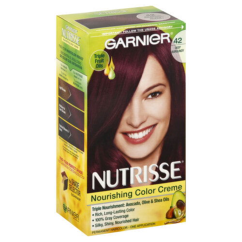 Nutrisse Permanent Haircolor, Deep Burgundy 42