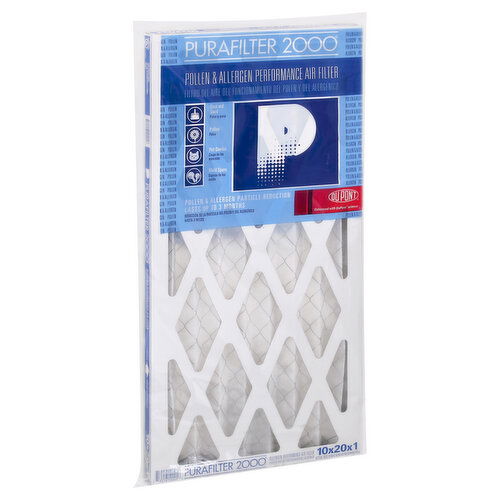 Purafilter 2000 Air Filter, Performance, Pollen & Allergen