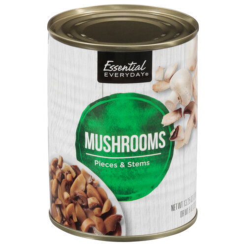 Essential Everyday Mushrooms, Pieces & Stems