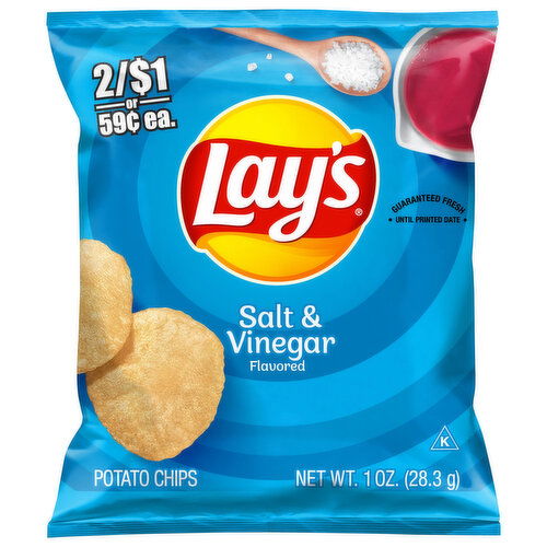 Lay's Potato Chips, Salt & Vinegar Flavored